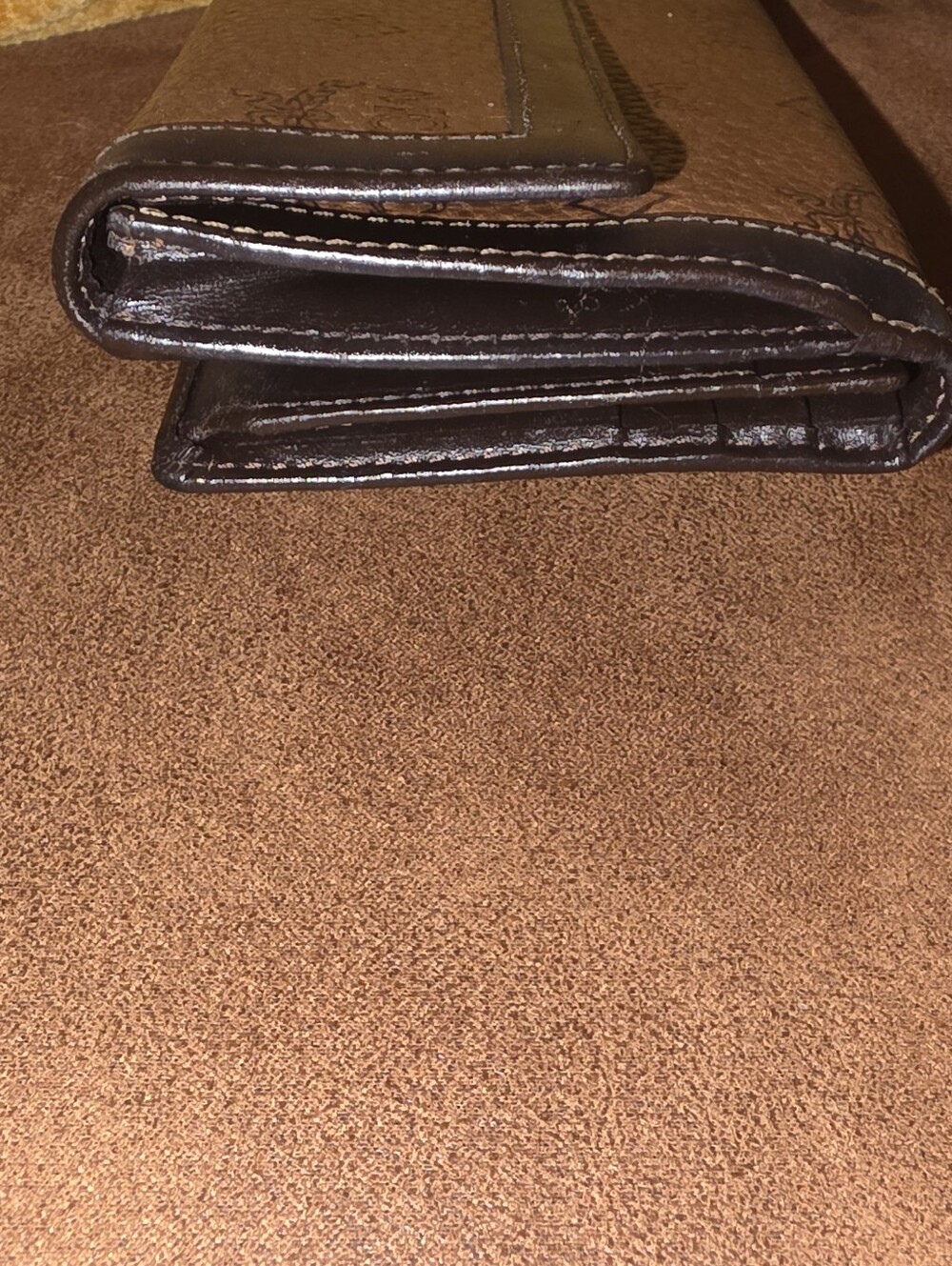 MCM Brown Logo Continental Wallet - Picture 3 of 6